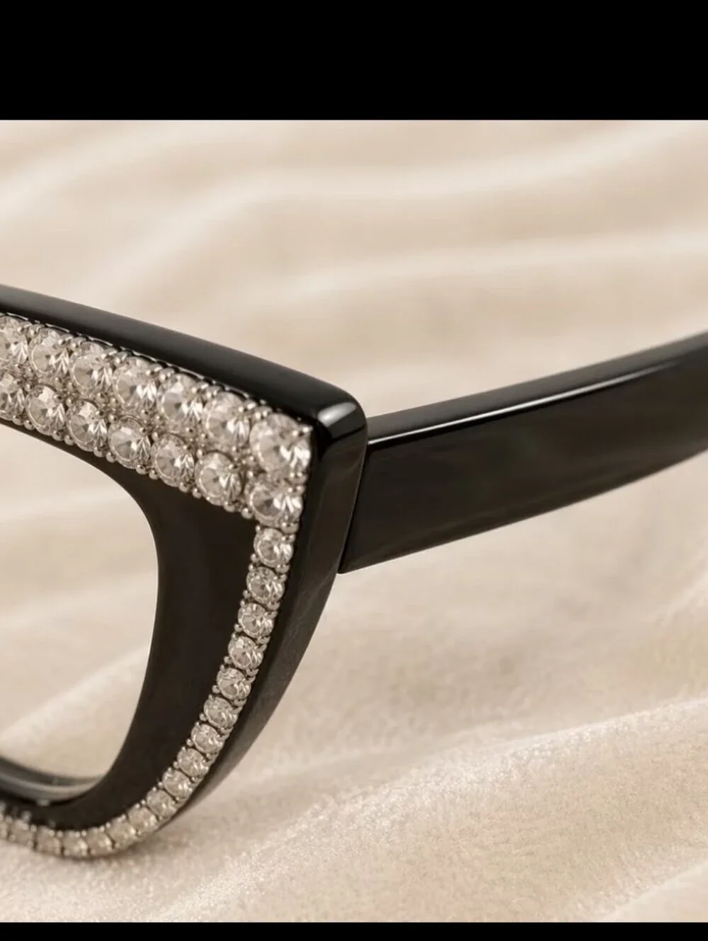 +3.50 Cat eye with Rhinestones reading glasses readers